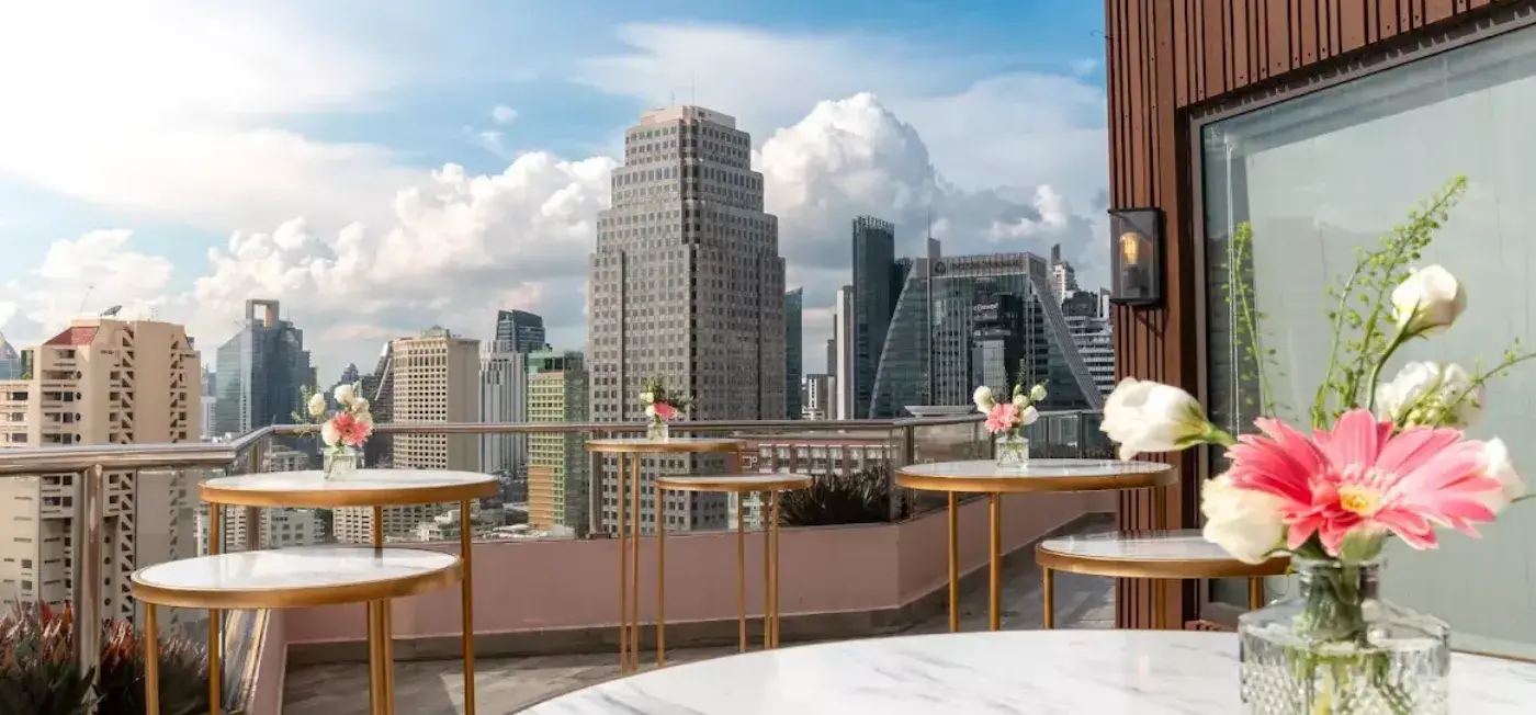 Terrace view of Rembrandt Hotel Bangkok, Thailand